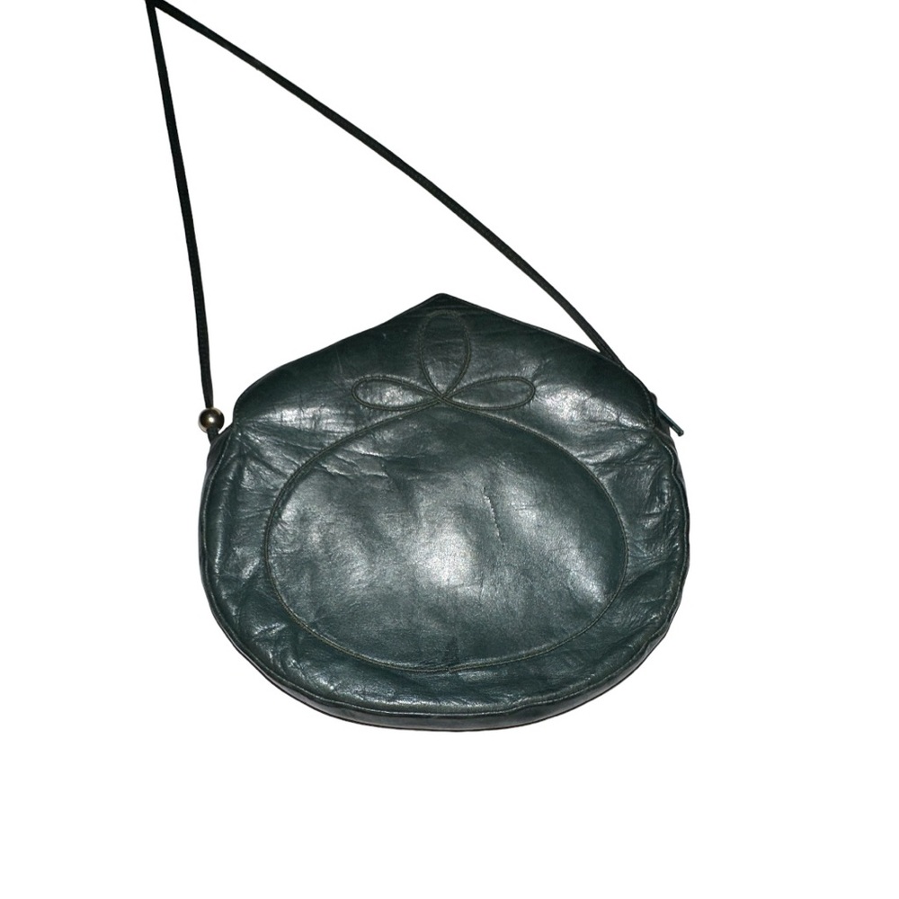 Charles Jourdan *Vintage Mini Crossbody Dark Forest Green - Picture 3 of 11